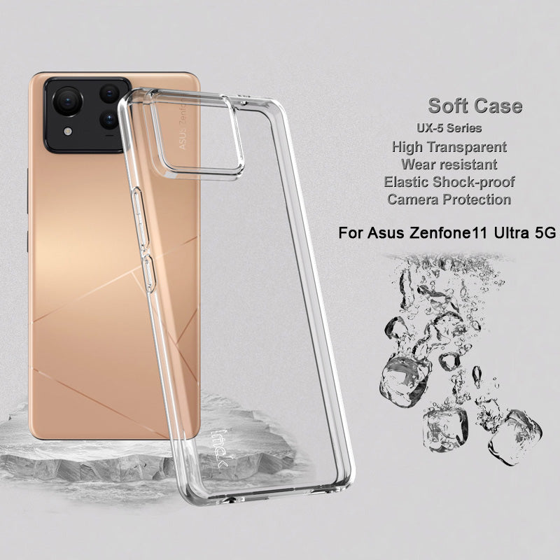 IMAK UX-5 Series For Asus Zenfone 11 Ultra 5G Case TPU Anti-Scratch Phone Cover IMAK UX-5 Series For Asus Zenfone 11 Ultra 5G Case TPU Anti-Scratch Phone Cover